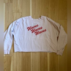 Billabong pink crewneck - waves waves waves